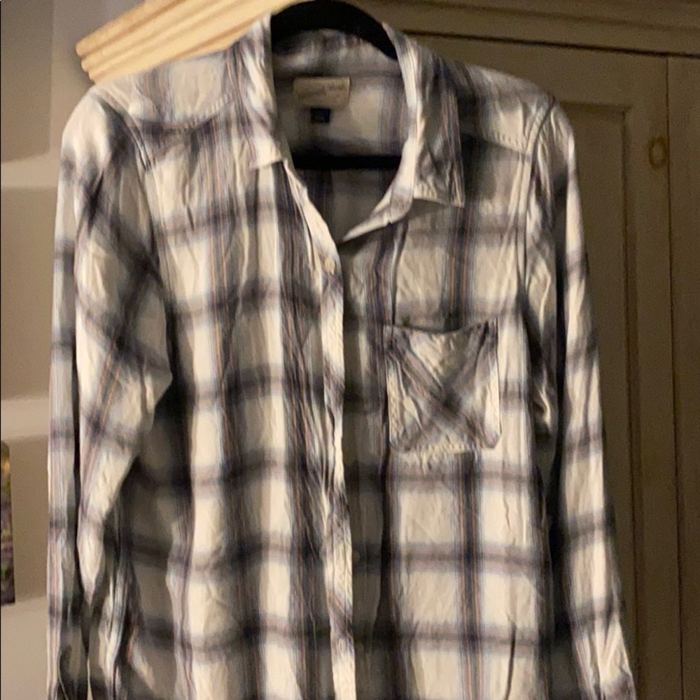 Plaid button down